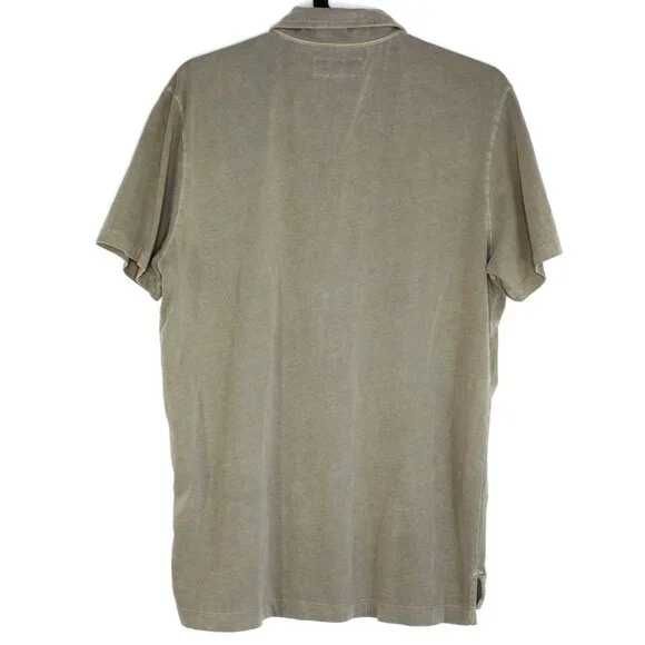 Buck Mason Mens Medium Sueded Cotton Polo Shirt G1438 - Picture 6 of 6